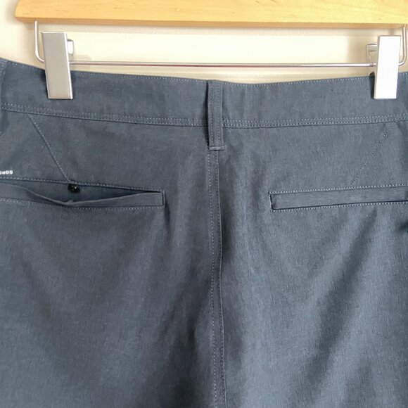 7 Diamonds Aeroplane Performance Shorts Men's 34 Flat Front Blue/Grey - Picture 6 of 6